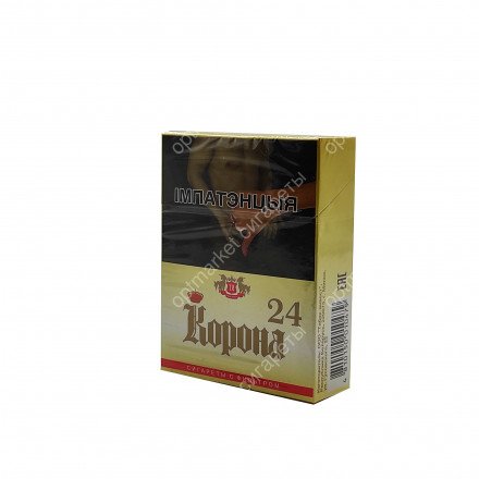 Сигареты Корона 24 желтая (Дубль) оптом 
