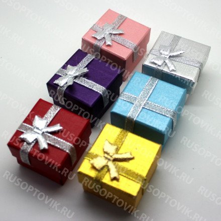 Бумажная коробочка для бижутерии 40x40x30 оптом 