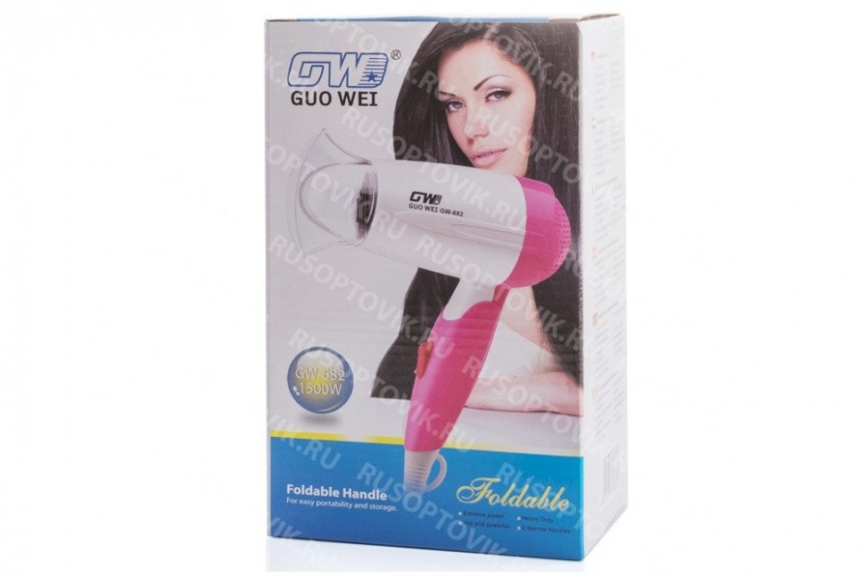 Фен для волос Guo Wei GW-682 1000W оптом 
