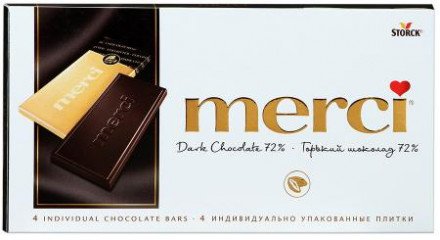 Шоколад Merci Горький шоколад 100г оптом 